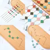 Lele Jewelry Pulseira de Trevo Nova Europeia e Americana para Mulheres Coreana Simples Ins Coração Flor de Quatro Folhas Madrepérola Pulseira da Sorte