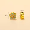 Colgante Tradicional de Flor de Gota de Aceite Dorada Accesorios de Joyería DIY Collares Pulseras Cuentas Espaciadoras Cuentas Sueltas Materiales