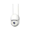 Câmera de vigilância inteligente WIFI sem fio para ambientes internos e externos com visão noturna colorida, controle remoto por celular, interfone de voz, alarme
