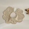 Baberos de pétalos de doble cara estilo coreano para bebé, Baberos de alimentación de algodón puro para recién nacidos, Baberos para bebé para todas las estaciones, Adecuados para 1-2 años