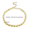 Europa y Estados Unidos nueva cadena para ojos transfronteriza para galvanoplastia 18K acero inoxidable moda pulsera collar pendientes traje de joyería