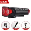 Conjunto de Faróis Farol de Bicicleta Liga de Alumínio Passeio Noturno Longa Duração da Bateria USB Farol para Ciclismo de Estrada Equipamento de Ciclismo