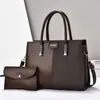 Bolsas femininas mais vendidas no exterior, conjunto de duas peças da moda, bolsa de ombro, bolsa transversal, bolsa de mão para o dia a dia