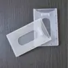 Plástico PP Transparente Fosco Simples Cartão de Controle de Acesso Crachá Identificação de Trabalho Cordão Capa Protetora Crachá de Nome