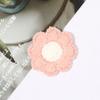 Estilo coreano flor de crochê à mão com fio de algodão flor de crochê à mão flor de algodão trançada grande pequena flor sapatos e chapéus acessórios roupas acessórios têxteis para casa
