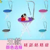 Mesa de Peluquería Portátil Redonda para Gatos con Soporte Plegable Mesa de Belleza