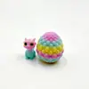 Ovo de dragão fofo e conjunto de dragão com abertura 3D transfronteiriço, pacote combinado de brinquedo de bebê dragão abrindo e fechando
