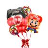 Comércio exterior atacado Luigi Super Mary balão de filme de alumínio Mario balão conjunto jogo decoração de aniversário