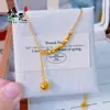 Collar de Oro Antiguo, Collar de Bolas de Oro con Cuentas Elásticas, Cadena para Clavícula de Lujo Accesible de Nicho para Mujer, Gama Alta