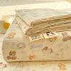 Sábanas de Algodón Lavado de Verano de Gasa de Doble Capa Sábanas de Una Pieza Dormitorio de Estudiantes Lavable Agradable a la Piel Cubrecama Juego de Sábanas de Tres Piezas