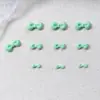 Macaron com Laço Colorido Acessórios para Unhas Estilo Japonês Strass de Resina Laço Flutuante Kt Acessórios de Unha Vestíveis DIY