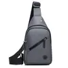 Bolso de Pecho para Hombre, Moderno y Versátil, Color Sólido, Diseño Simple, Nuevo Modelo 2026, Gran Capacidad, Viajes al Aire Libre, Portátil, Bolso Cruzado Impermeable