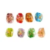 Hanyuyuan Polvo de Lámina de Vidrio de Forma Irregular de Colores Cuentas Sueltas Accesorios DIY Artesanías de Cuentas Accesorios para Joyería Cuentas de Vidrio