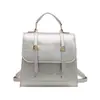 Bolsa Feminina Texturizada Fashion, Mochila, Bolsa de Ombro Casual Multifuncional, Bolsa Transversal Versátil para o Dia a Dia, Bolsa Quadrada Pequena