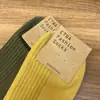 Calcetines Etna para Mujer Importados de Dongdaemun, Corea del SurDe Media Caña Lisos Acanalados Otoño e Invierno Nuevos Calcetines de Algodón en Gris al por Mayor