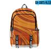 Bolsa de Viagem Estudante Escolar Bolsa de Viagem Tie-Dye Gradiente de Cor Nova Chama Estampa Digital 3D Transfronteiriça
