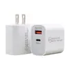 Cargador USB Multi-Puerto Estándar de EE. UU. Cargador de Teléfono Móvil Pd20W Qc3.0 Estándar de EE. UU. Adecuado para Cabezal de Carga de Teléfono Móvil Apple