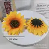 Un Nuevo Estilo de Flores de Girasol Simuladas, Girasoles Hechos a Mano para Bricolaje, Flores de Seda, Flores de Tela, Crisantemos, Sombreros de Paja, Decoraciones para Libros, Accesorios de Baile