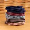 Estilo K de Scrunchies Básicos para Adultos, Faixas de Cabelo Sem Costura, Elásticos Finos, Scrunchies com Costura Traseira, 100 Saquinhos Pequenos de Pintinho