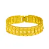 Pulsera de Trébol y Corazón Estilo Hip-Hop Kalamei, Pulsera de Oro para Pareja que Conserva el Color, Hebilla de Reloj, Pulsera de Moda