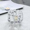 Flor Simple Nórdica Alto Blanco Transparente Vidrio Cera Aromaterapia Taza de Cera Taza DIY Atmósfera Festiva Hogareña Portavelas Calabaza