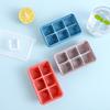 Hielera Cubitera Hielo Hielera Molde Congelador Congelador Rápido Refrigerador Casero Casero Popular Congelado Hielera con Tapa Silicona