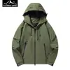 Chaqueta Impermeable para Pesca Camping al Aire Libre de Primavera y Otoño Traje de Montañismo para Hombre Chaqueta Deportiva Casual para Correr Trabajo Chaqueta