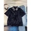 Diseño tie-dye, con cuello, manga corta, para hombre, verano, nuevo, casual, moderno, retro, holgado, alta costura, versátil, camiseta top