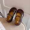 Zapatos de Cuero para Niñas 2026 Primavera y Otoño Nuevos Zapatos Infantiles Zapatos de Princesa para Niñas Mocasines de Suela Suave Zapatos Individuales para Bebé Modernos