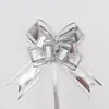 50 Flores de Tirar Mariposa Mate, Flores de Tirar con Cinta Grande para Navidad, Pascua y San Valentín, Lazos de Mariposa de Organza Transfronterizos