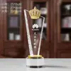 Trofeo de Cristal Personalización Creativa Evento de Reunión Anual de la Empresa para Empleados Personalización de Competición Premio de Honor para Niños Personalización de Placa de Grabado