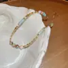 Collar de Perlas y Cuentas Dopamina Cilindro Cadena de Clavícula de Moda Elegante Cadena Nicho Versátil Personalizable Gargantilla para Mujer