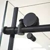 Ducha Minimalista en Forma de L, Puerta Corredera de Cristal para Baño Doméstico, Mampara de Cristal Templado Antiexplosión, Venta al por Mayor para Proyectos Hoteleros