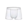 Venta al por mayor de fabricantes nueva ropa interior de seda helada para hombre, calzoncillos para hombre, ultrafinos, transpirables, cómodos, pantalones cortos tipo boxer de verano para jóvenes