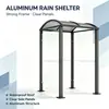 Toldo impermeable para exterior hecho de aleación de aluminio para patio terraza con techo transparente translúcido, toldo a medida para villa