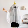 Chal de Gasa de Color Sólido con Adorno de Pedrería con Patrón de Olas, Borde Suave, Bufanda Conveniente, Bufanda de Gasa, Pañuelo para la Cabeza, Prenda Exterior Holgada, Lujo Ligero