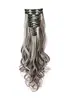 Atacado Transfronteiriço Extensões de Cabelo Clip-In Europeias e Americanas Conjunto de 12 Peças Cabelo Longo Cacheado Onda Grande Fibra Sintética Conjunto de Extensões de Cabelo Femininas