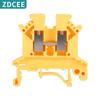 Bloque de terminales de cableado de riel guía ZDCEE UK5N, terminal de voltaje cuadrado de 2-4 mm UK4n, cable antideslizante
