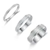 Anillos Frosted de Acero Inoxidable Nuevos Transfronterizos, Joyería de Moda Simple y a la Moda Estilo Ins, Anillos de Pareja