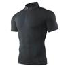 Roupas de Fitness Masculinas Justas de Secagem Rápida Alta Elasticidade Gola Alta Treinamento Esportivo Camisetas Tops Treinamento Pessoal Roupas de Grupo Macacões Estampa