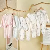 Pijamas para Niñas, Ropa Casual Fresca de Verano para Niños, Conjuntos Lindos de Cardigan con Dibujos Animados, Ropa Holgada con Aire Acondicionado para Niños