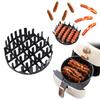 Air Fryer Silicone Bacon Cachorro-Quente Rack Resistência a Altas Temperaturas Limpeza Fácil Assadeira Grelha Acessórios para Air Fryer