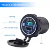 Cargador de modificación para coche USB dual QC3.0+TYPE-C superventas transfronterizo cargador de teléfono para coche 12-24V