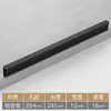 Wg6Q Manija Negra Simple Moderna en Forma de T para Armario, Gabinete, Zapatero, Cajón, Extensión de Manija para Puerta de Armario