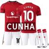 2526 Nuevo Diablos Rojos Local Hombre L Camiseta No.17 Garnacho 37 Menú Traje de Fútbol M Traje del United Club