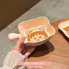 Chibi Maruko-Chan Louça Criativa para Casa Tigela Desenho Animado Fofa Tigela de Arroz para Bebê Conjunto de Tigela e Prato de Cerâmica de Alto Valor