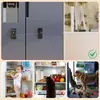 Cerraduras Inteligentes de Huella Dactilar Transfronterizas Cuidadosamente Seleccionadas para la Seguridad Infantil, Adecuadas para Puertas, Ventanas, Cajones, Refrigeradores, Puertas de Vidrio y Antivuelco para Mascotas, No Requiere Perforación