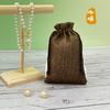 Bolsas de Linho Coloridas com Cordão para Atacado com Logo Impresso, Bolsas de Armazenamento com Cordão, Bolsas para Joias, Bolsas de Maquiagem