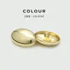Botones Brillantes de Metal Cosidos a Mano, Botones Ovalados de Metal Sencillos de Hongo para Hombres y Mujeres, Botones de Traje, Botones para Abrigo y Suéter
