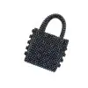 Bolso de Mano Tejido a Mano con Perlas Diseño de Nicho Bolso Cuadrado de Moda Hecho a Mano con Perlas al por Mayor